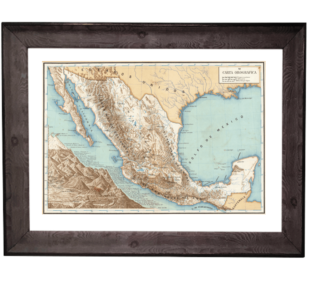 México orográfico 1888
