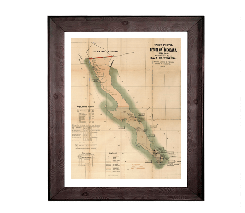 Baja California Carta Postal 1904