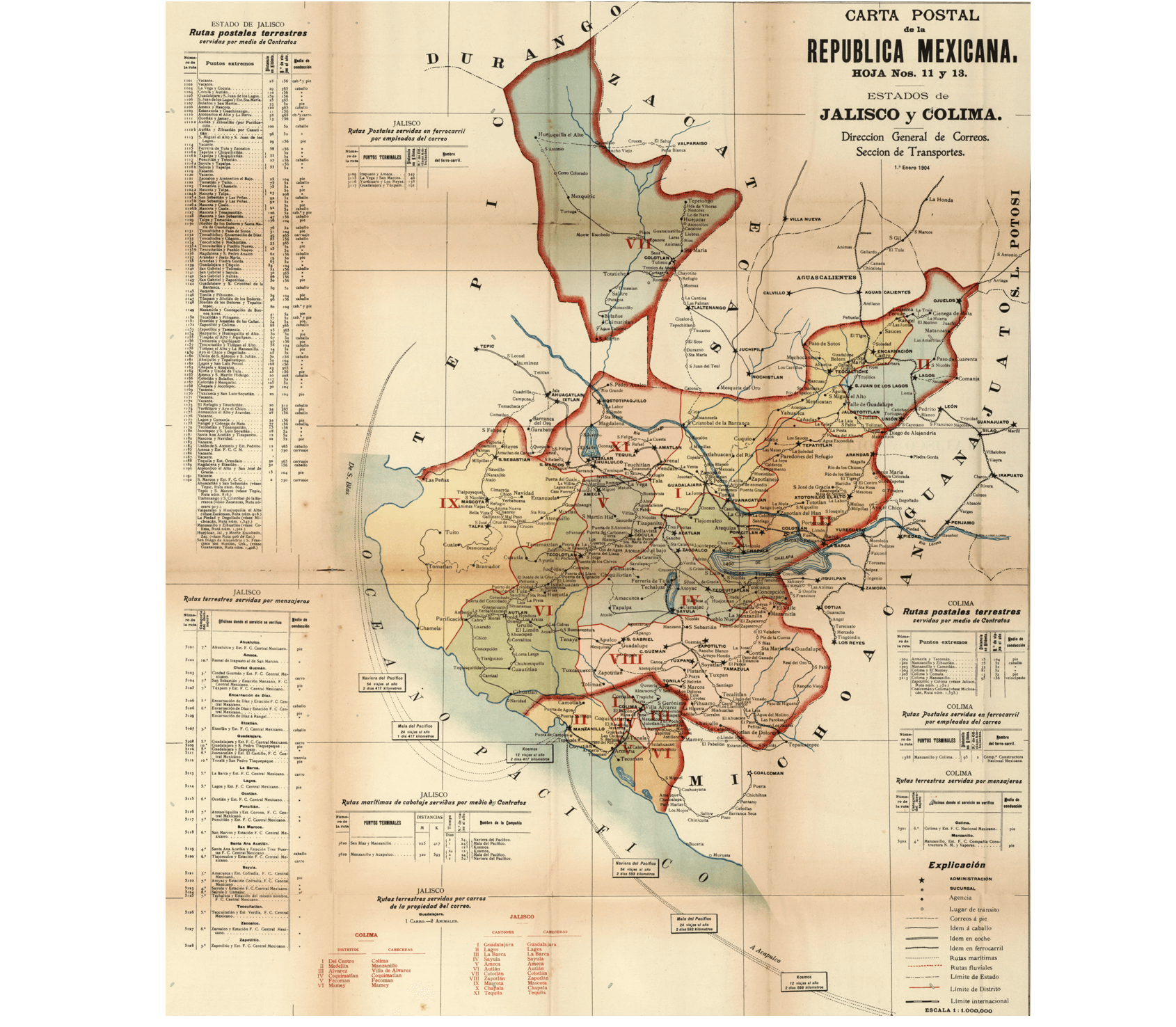 Jalisco Carta Postal 1904