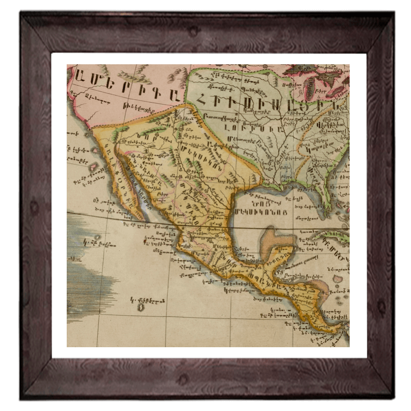 México 1787 (mapa en armenio)