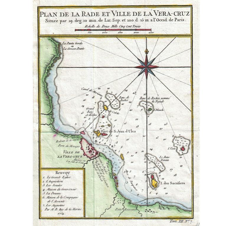 Mapa de Veracruz 1754