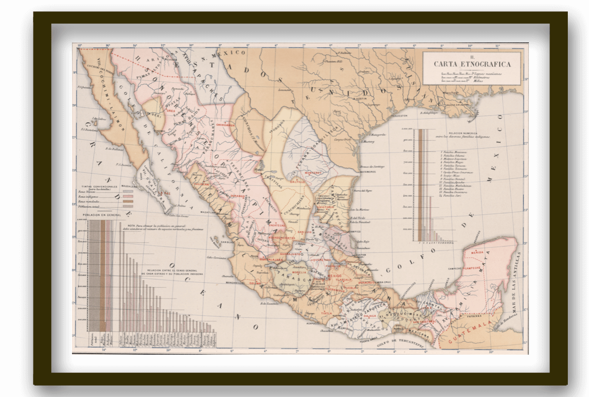 México etnias 1888
