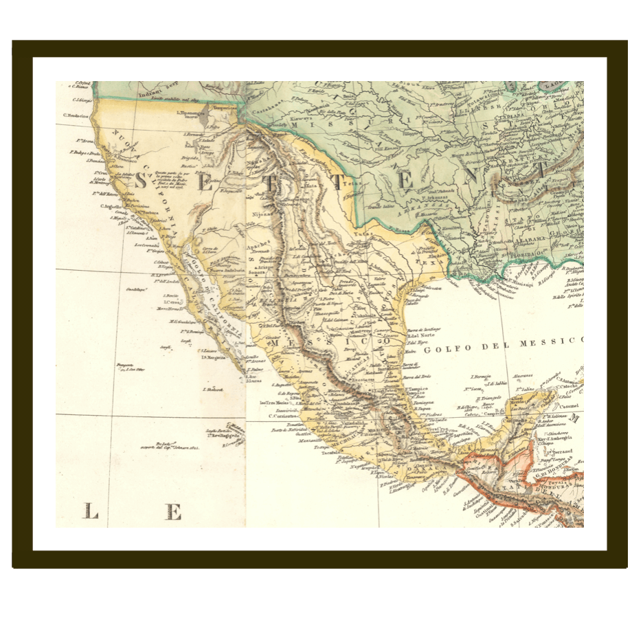 México 1838 (Mapa italiano de Messico)