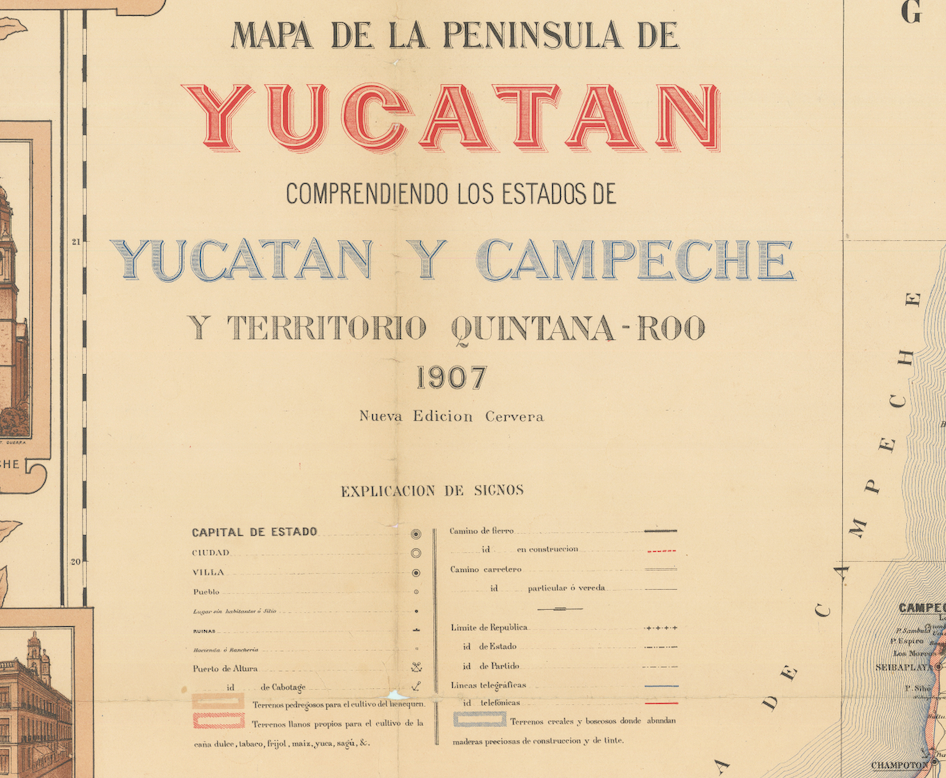 Península de Yucatán 1907