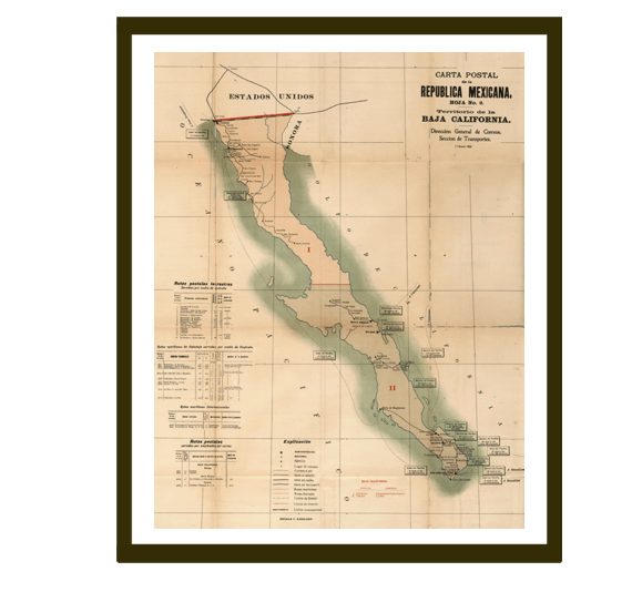 Baja California Carta Postal 1904