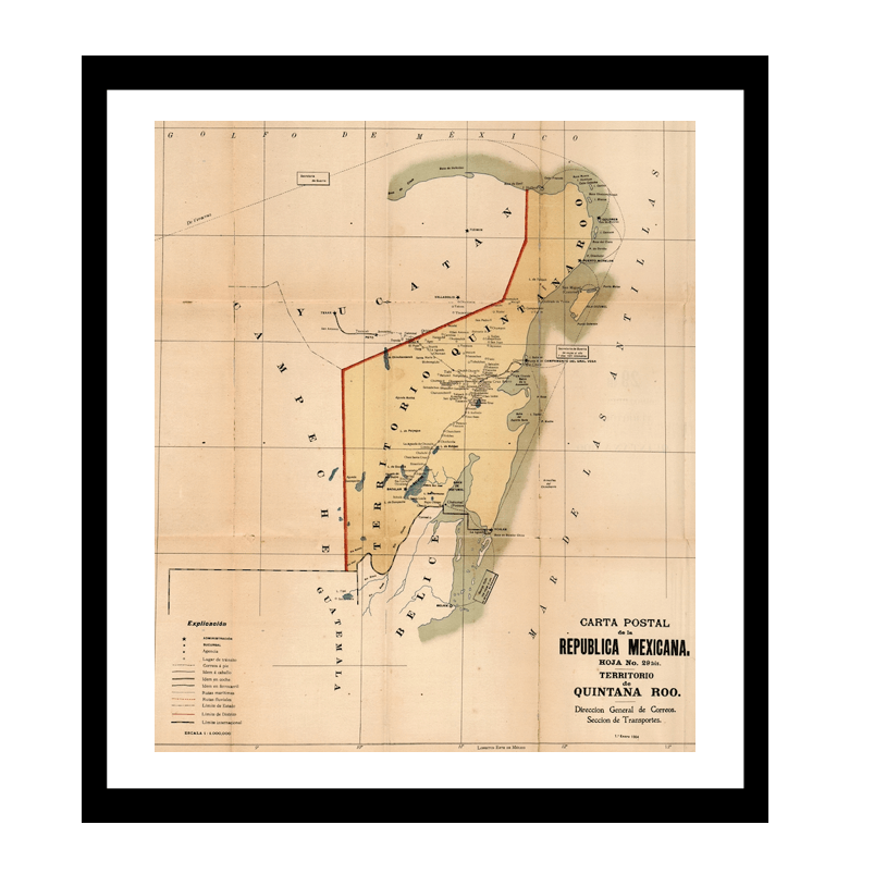 Quintana Roo Carta Postal 1904
