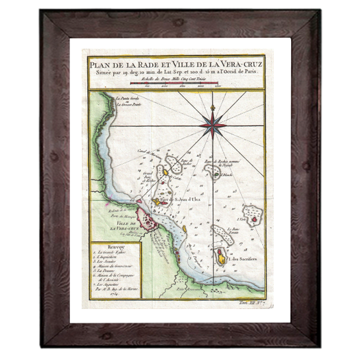 Mapa de Veracruz 1754