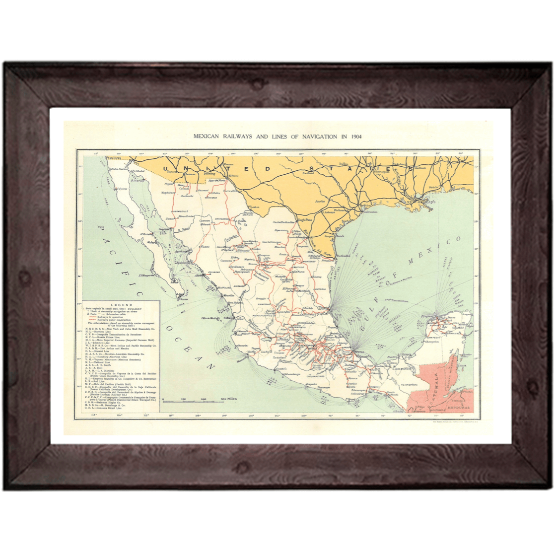 México 1904 (trenes y barcos)