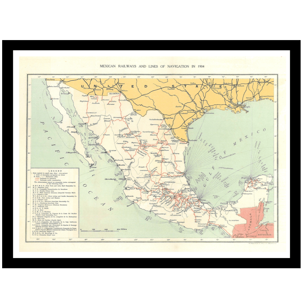 México 1904 (trenes y barcos)