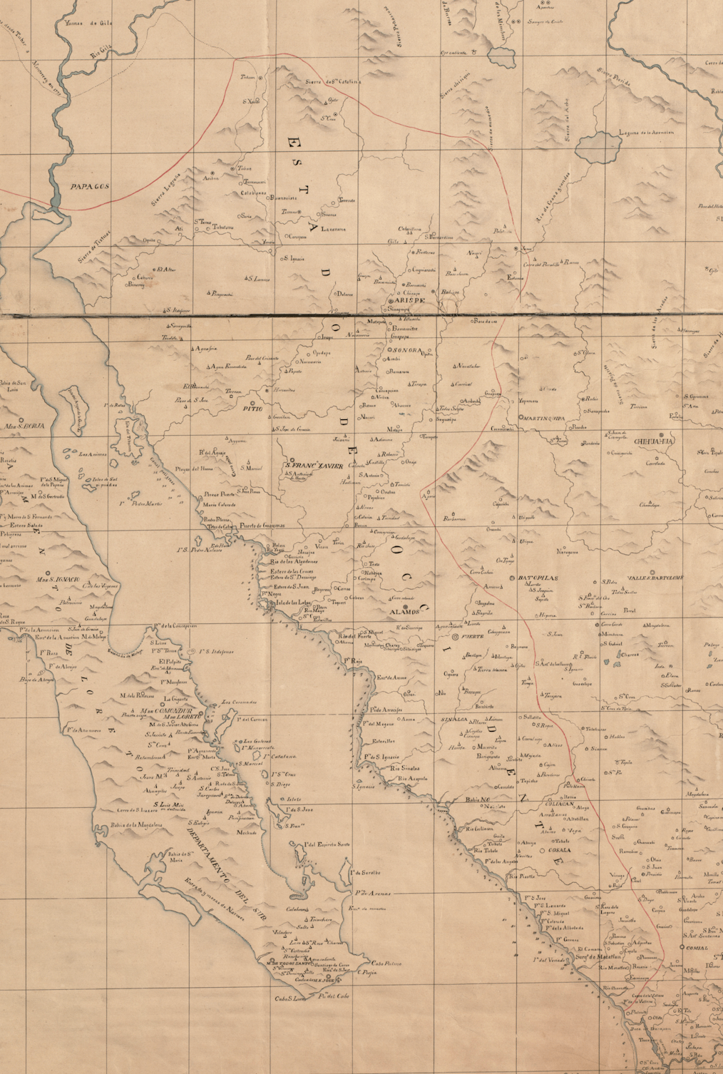 Estado de Occidente (Sonora y Sinaloa) 1823
