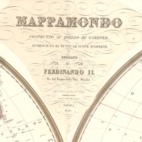 Mapamundi italiano 1839